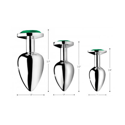 Booty Sparks Emerald Gem Anal Plug Set | 848518033789 | Available at EroticWarehouse.com