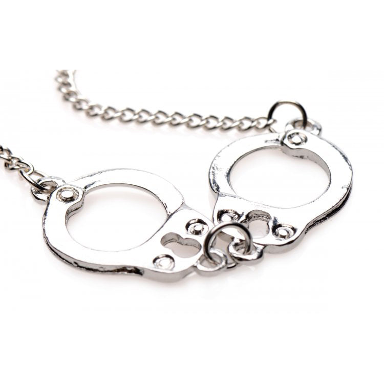 Master Series Cuff Her Handcuff Necklace | 848518034052 | Available at EroticWarehouse.com
