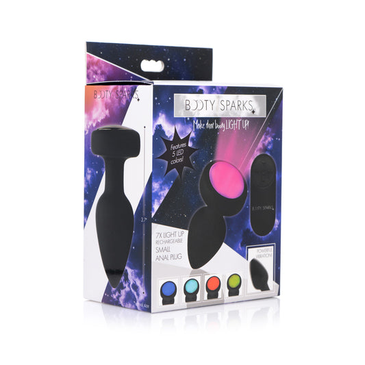 Booty Sparks 7X Light Up Rechargeable Anal Plug Small | 848518034557 | Available at EroticWarehouse.com