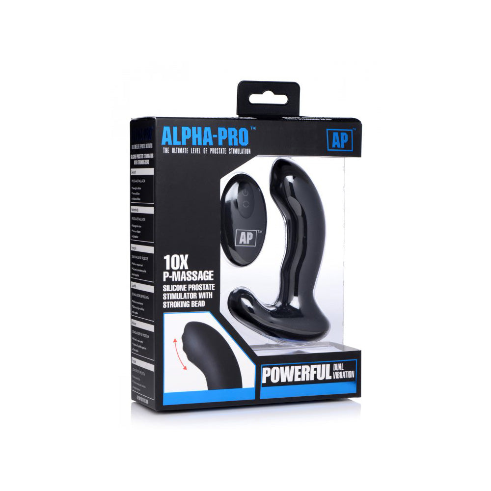 Alpha-Pro 10X P-Massage Moving Bead Prostate Stimulator | 848518034779 | Available at EroticWarehouse.com