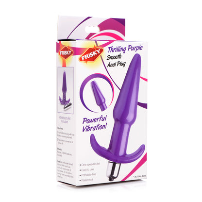 Frisky Thrilling Purple Smooth Anal Plug | 848518035080 | Available at EroticWarehouse.com