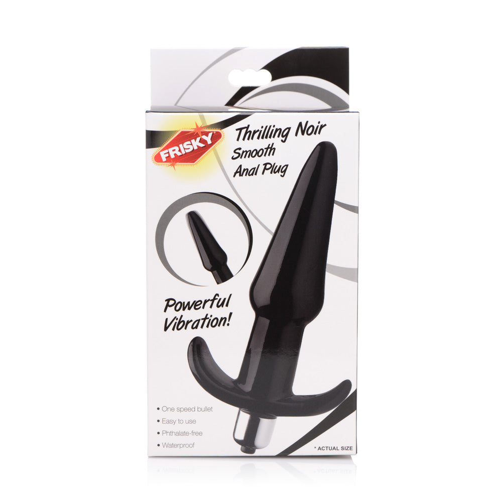 Frisky Thrilling Noir Smooth Anal Plug | 848518035097 | Available at EroticWarehouse.com
