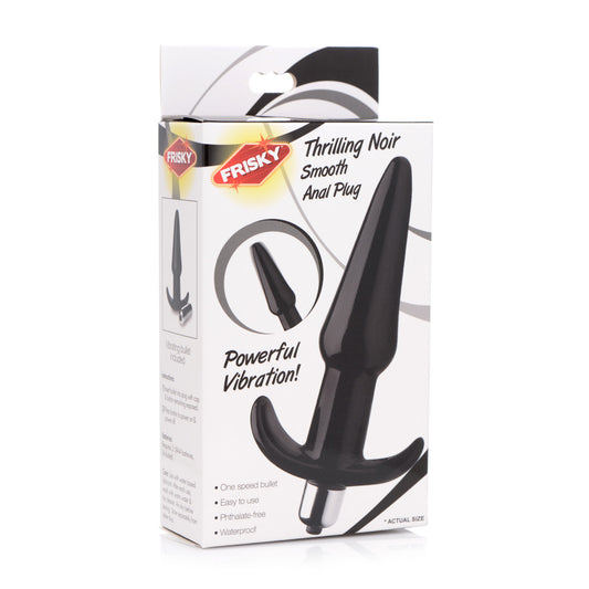 Frisky Thrilling Noir Smooth Anal Plug | 848518035097 | Available at EroticWarehouse.com