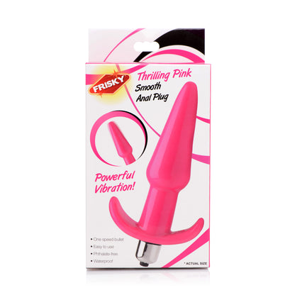 Frisky Thrilling Pink Smooth Anal Plug | 848518035103 | Available at EroticWarehouse.com