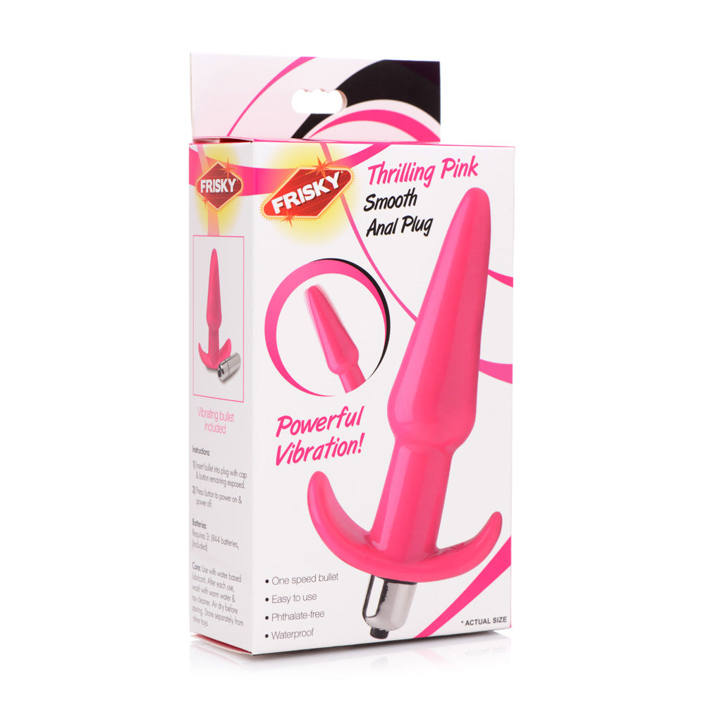 Frisky Thrilling Pink Smooth Anal Plug | 848518035103 | Available at EroticWarehouse.com