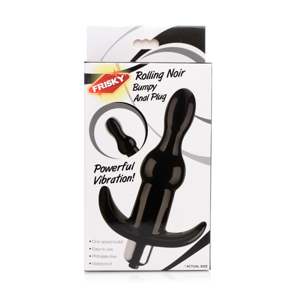 Frisky Rolling Noir Bumpy Anal Plug | 848518035165 | Available at EroticWarehouse.com