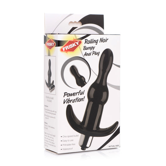Frisky Rolling Noir Bumpy Anal Plug | 848518035165 | Available at EroticWarehouse.com