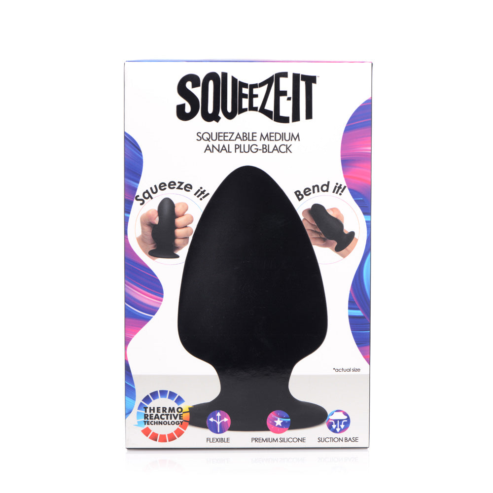 Squeeze-It Squeezable Silicone Anal Plug Medium | 848518035479 | Available at EroticWarehouse.com