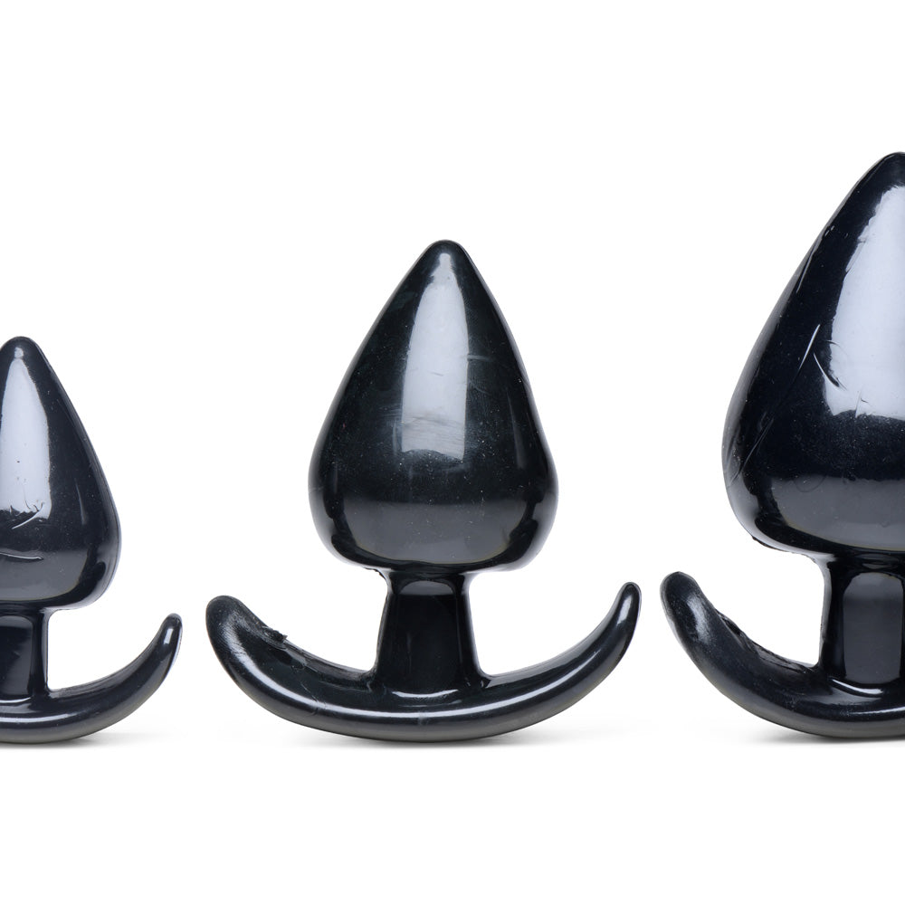 Master Series Triple Spades 3 Piece Anal Plug Set | 848518036117 | Available at EroticWarehouse.com