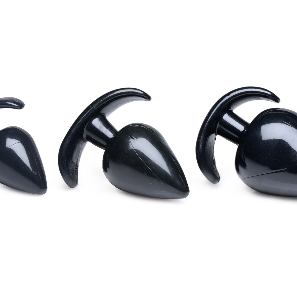 Master Series Triple Spades 3 Piece Anal Plug Set | 848518036117 | Available at EroticWarehouse.com