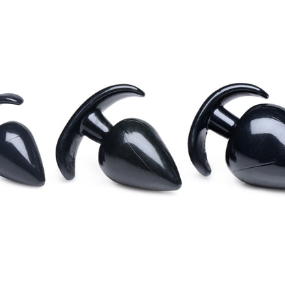 Master Series Triple Spades 3 Piece Anal Plug Set | 848518036117 | Available at EroticWarehouse.com