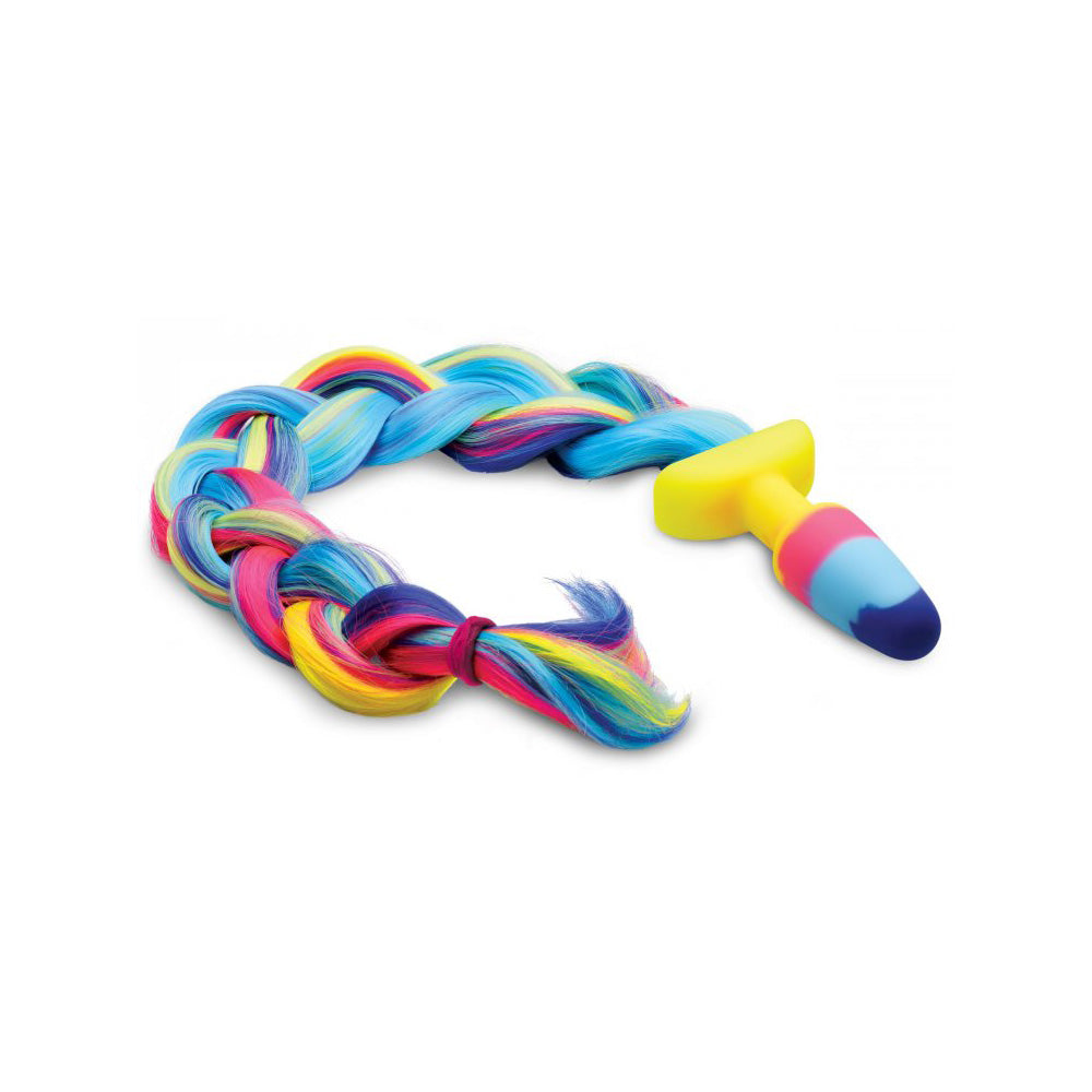 Tailz Rainbow Unicorn Tail Anal Plug | 848518036278 | Available at EroticWarehouse.com