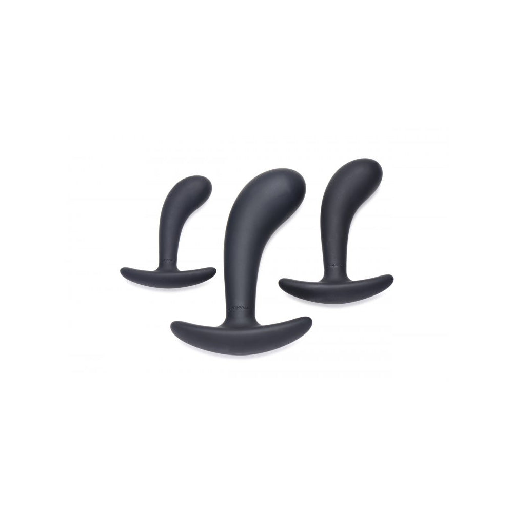 Master Series Dark Delights 3 Piece Curved Anal Trainer Set | 848518036285 | Available at EroticWarehouse.com