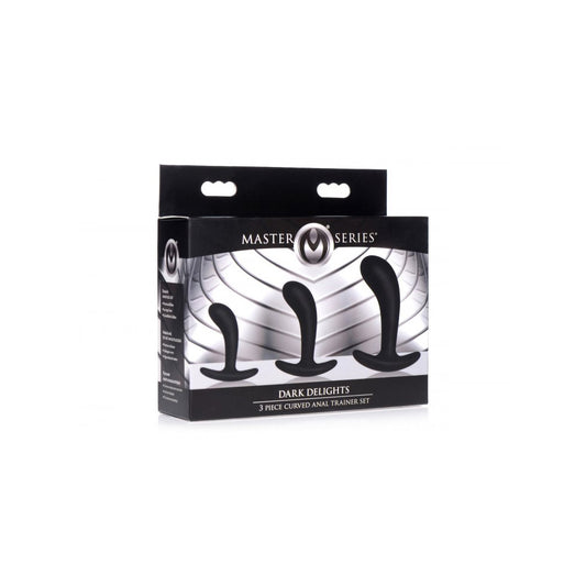 Master Series Dark Delights 3 Piece Curved Anal Trainer Set | 848518036285 | Available at EroticWarehouse.com