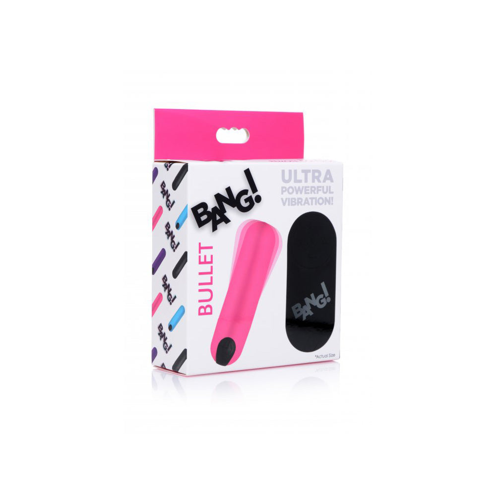 Bang! Vibrating Bullet W/ Remote Control Pink | 848518036421 | Available at EroticWarehouse.com