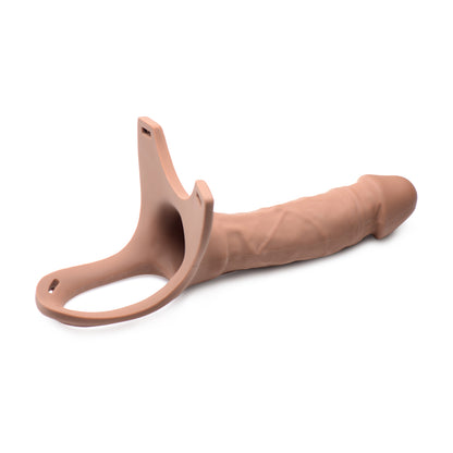 Size Matters Hollow Silicone Dildo Strap-On Flesh | 848518036476 | Available at EroticWarehouse.com