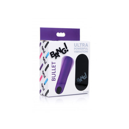 Bang! Vibrating Bullet W/ Remote Control Purple | 848518036483 | Available at EroticWarehouse.com