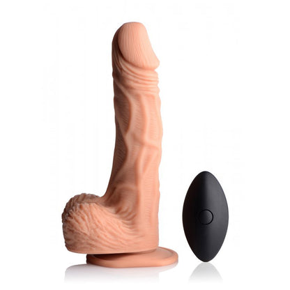 Strap U 10X Groove Silicone Vibrating & Rotating Dildo | 848518036520 | Available at EroticWarehouse.com