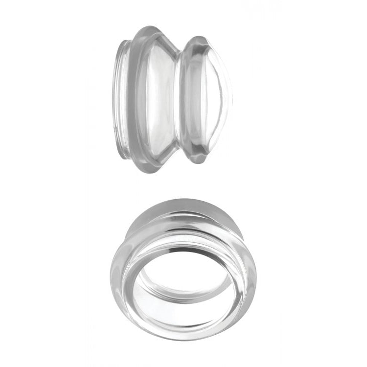 Master Series Clear Plungers Silicone Nipple Suckers Large | 848518036599 | Available at EroticWarehouse.com