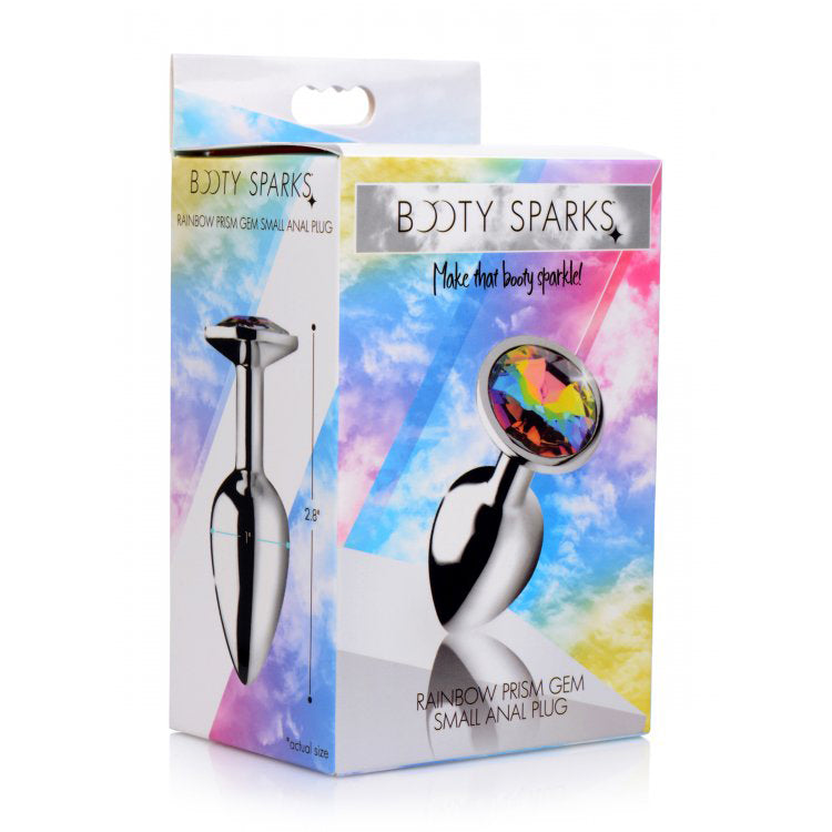 Booty Sparks Rainbow Prism Gem Anal Plug Small | 848518036636 | Available at EroticWarehouse.com