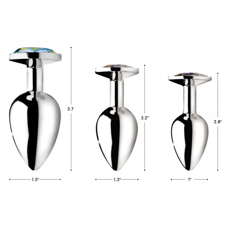 Booty Sparks Rainbow Prism Gem Anal Plug Large | 848518036650 | Available at EroticWarehouse.com