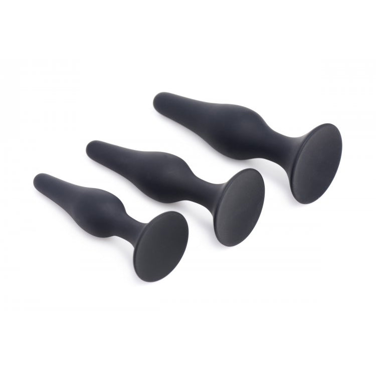 Master Series Triple Spire Tapered Silicone Anal Trainer Set Of 3 | 848518036667 | Available at EroticWarehouse.com