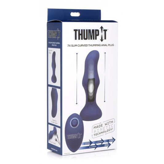 Thump-It Slim Curved Thumping Anal Plug | 848518036698 | Available at EroticWarehouse.com
