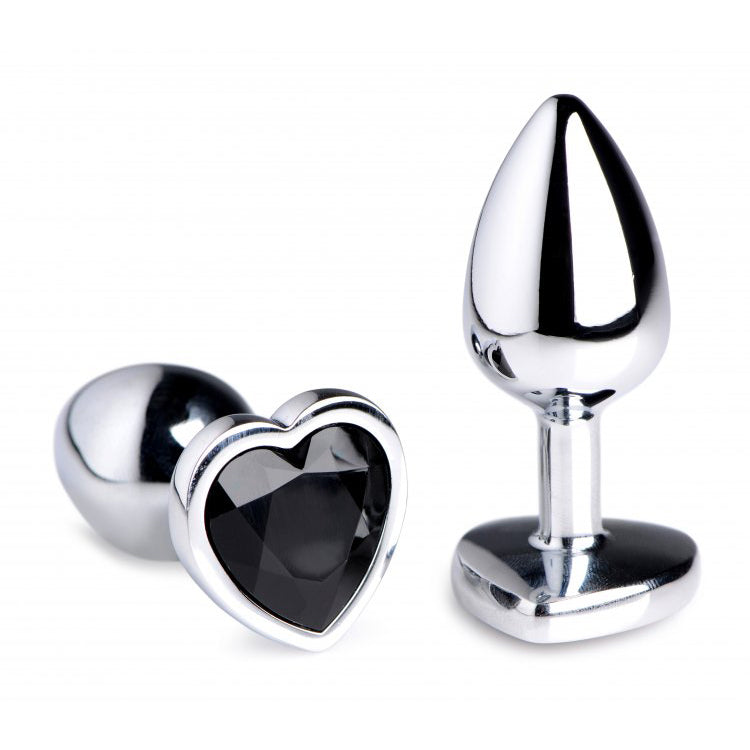 Booty Sparks Black Heart Gem Small Anal Plug | 848518037954 | Available at EroticWarehouse.com