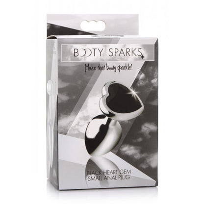 Booty Sparks Black Heart Gem Small Anal Plug | 848518037954 | Available at EroticWarehouse.com