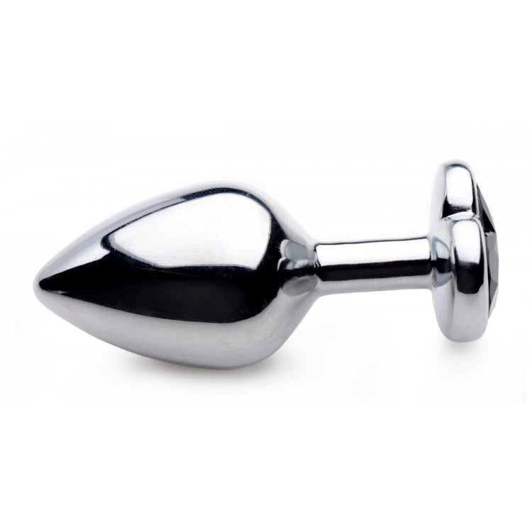 Booty Sparks Black Heart Gem Medium Anal Plug | 848518037961 | Available at EroticWarehouse.com