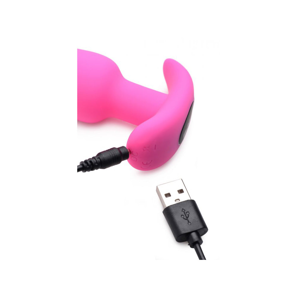 Bang! 21X Vibrating Silicone Butt Plug W/ Remote Control Pink | 848518039705 | Available at EroticWarehouse.com