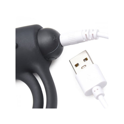 Bang! Silicone Cock Ring & Bullet W/ Remote Control Black | 848518039828 | Available at EroticWarehouse.com