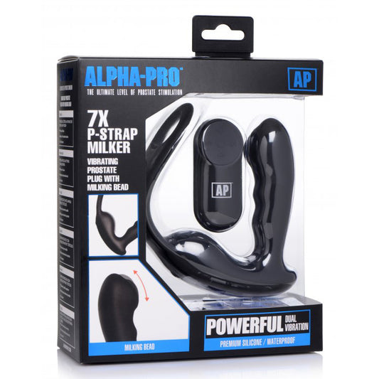 Alpha-Pro 7X P-Strap Milking And Vibrating Prostate Stimulator | 848518040046 | Available at EroticWarehouse.com