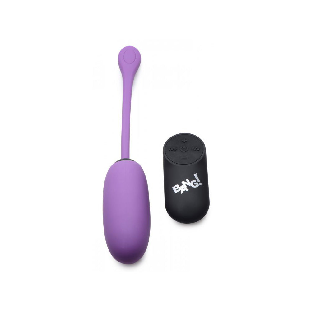 Bang! 28X Plush Egg & Remote Control Purple | 848518040114 | Available at EroticWarehouse.com