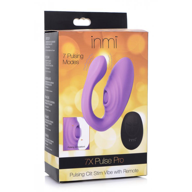 Inmi 7X Pulse Pro Pulsing Clit Stim Vibe With Remote | 848518041364 | Available at EroticWarehouse.com