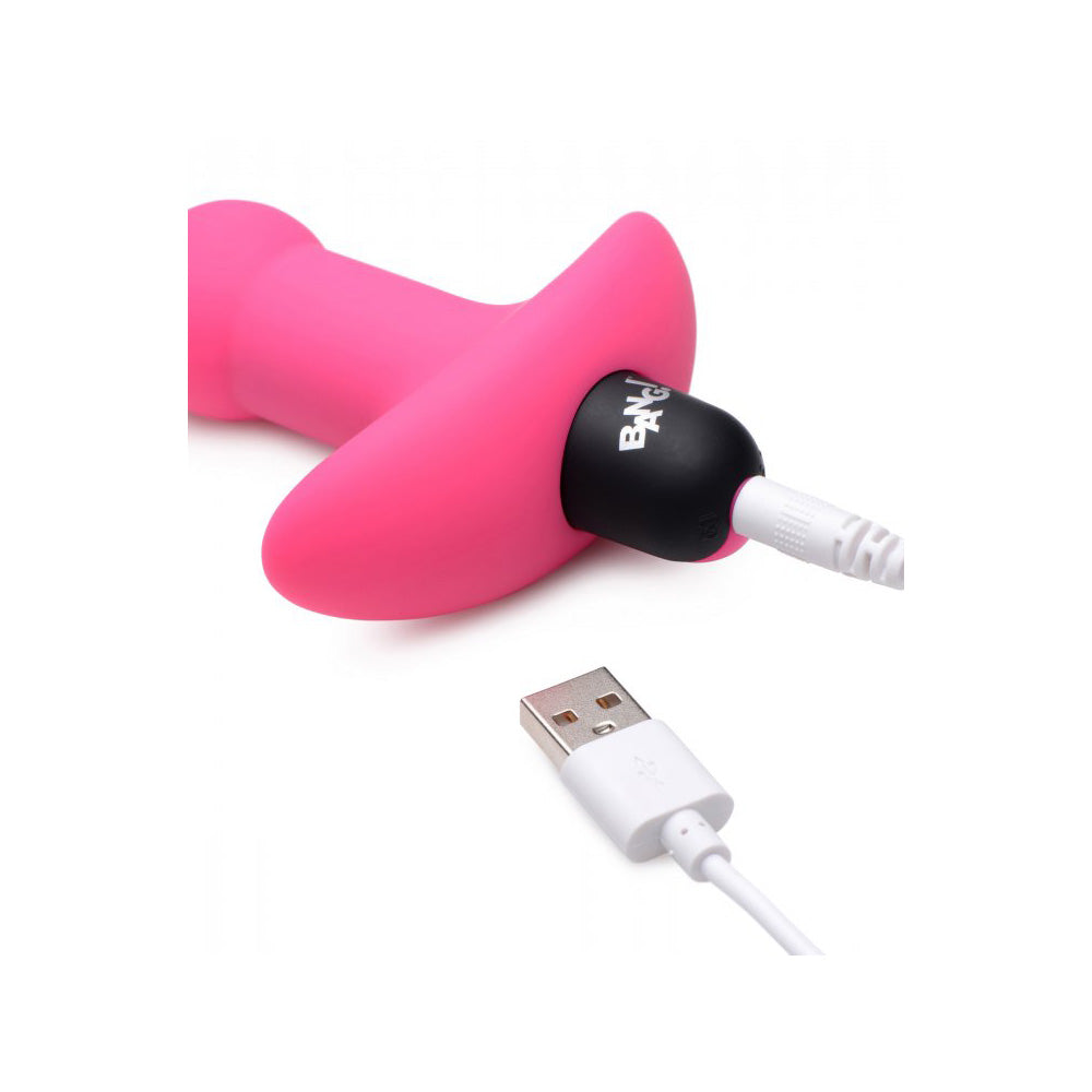 Bang! Vibrating Silicone Anal Beads & Remote Control Pink | 848518041845 | Available at EroticWarehouse.com