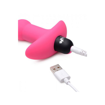 Bang! Vibrating Silicone Anal Beads & Remote Control Pink | 848518041845 | Available at EroticWarehouse.com