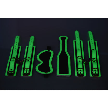 Master Series Kink In The Dark Glowing Bondage Set | 848518042132 | Available at EroticWarehouse.com
