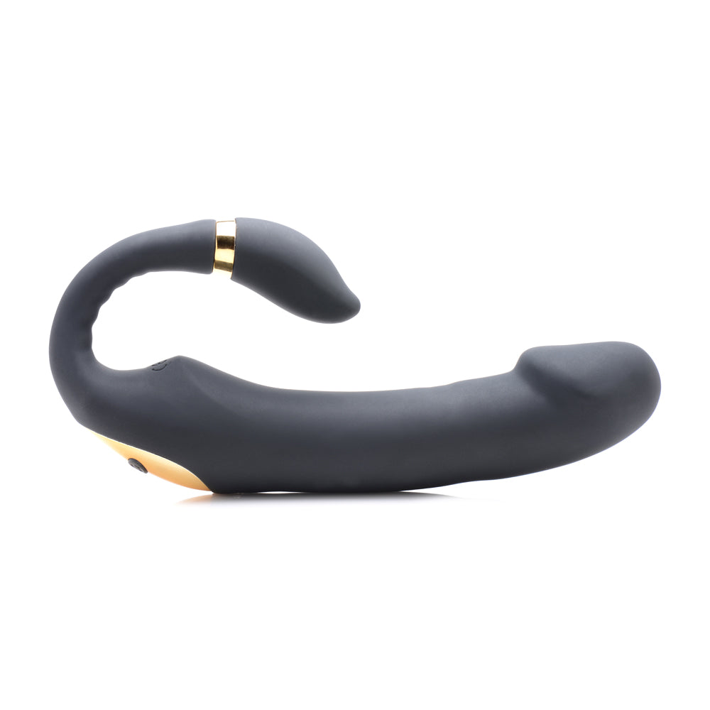Inmi 10X Pleasure Pose Come Hither Silicone Vibrator With Poseable Clit Stimulator | 848518042200 | Available at EroticWarehouse.com