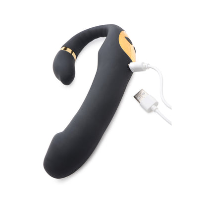 Inmi 10X Pleasure Pose Come Hither Silicone Vibrator With Poseable Clit Stimulator | 848518042200 | Available at EroticWarehouse.com