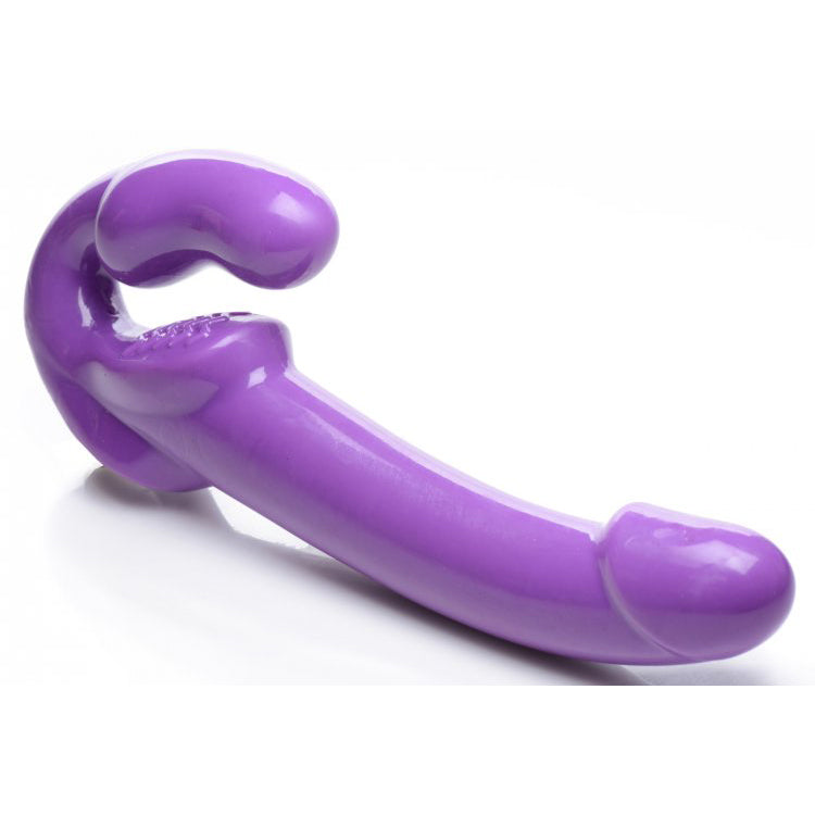 Strap U 7X Revolver Thick Vibrating Strapless Strap-On Purple | 848518042262 | Available at EroticWarehouse.com