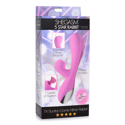 Shegasm Suction Come Hither Rabbit Pink | 848518042361 | Available at EroticWarehouse.com