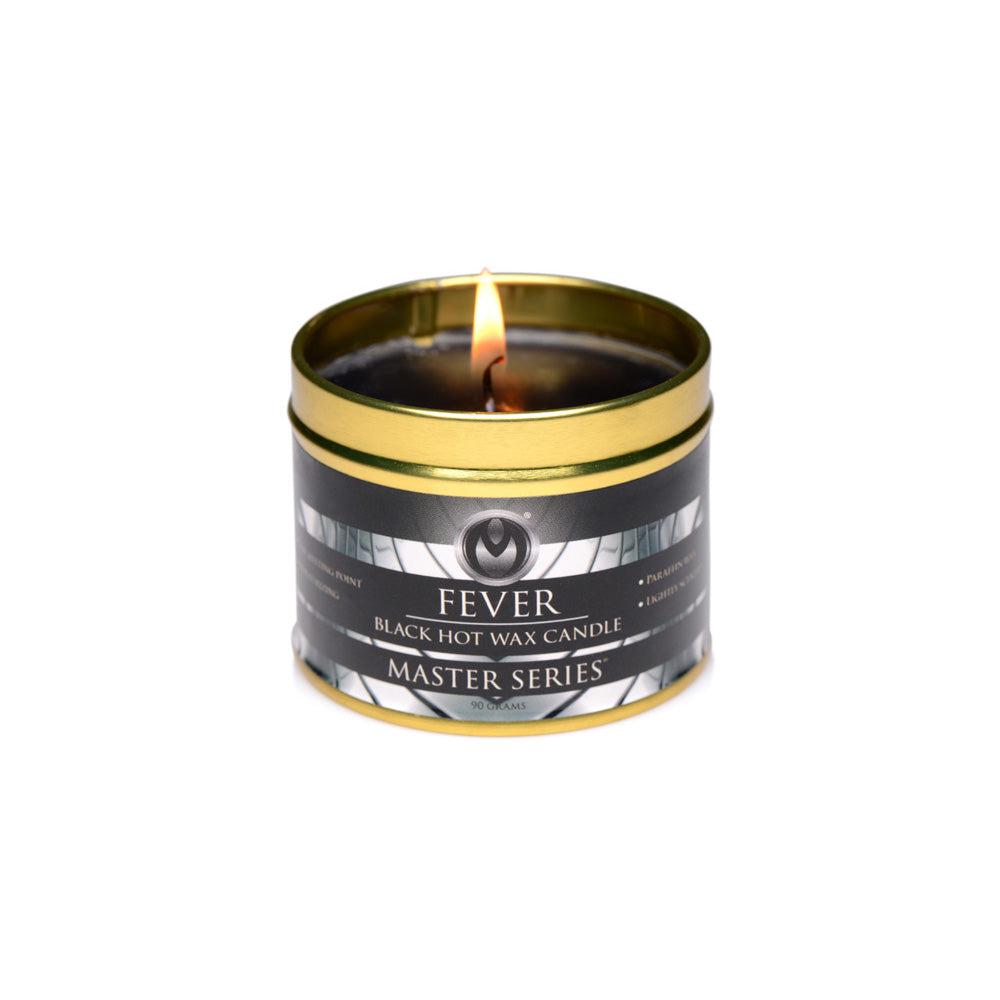 Master Series Fever Black Hot Wax Candle | 848518042415 | Available at EroticWarehouse.com