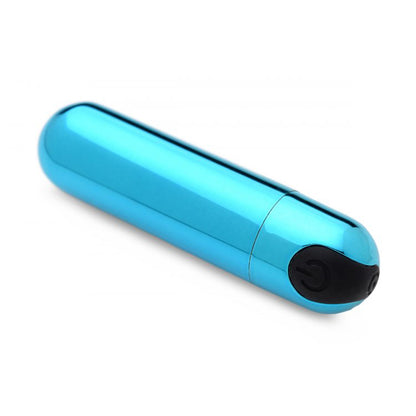 Bang! 10X Rechargeable Vibrating Metallic Bullet Blue | 848518042521 | Available at EroticWarehouse.com