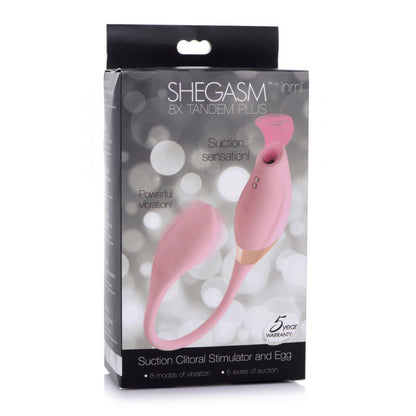 Inmi Shegasm 8X Tandem Plus Silicone Suction Clitoral Stimulator And Egg | 848518042736 | Available at EroticWarehouse.com