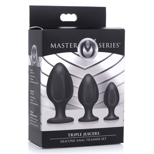 Master Series Triple Juicers Silicone Anal Trainer Set | 848518042866 | Available at EroticWarehouse.com