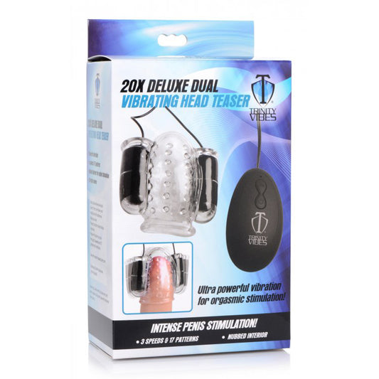 Trinity 4 Men 20X Deluxe Dual Vibrating Head Teaser | 848518043054 | Available at EroticWarehouse.com