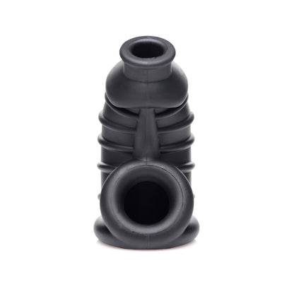 Master Series Dark Chamber Silicone Chastity Cage | 848518043528 | Available at EroticWarehouse.com