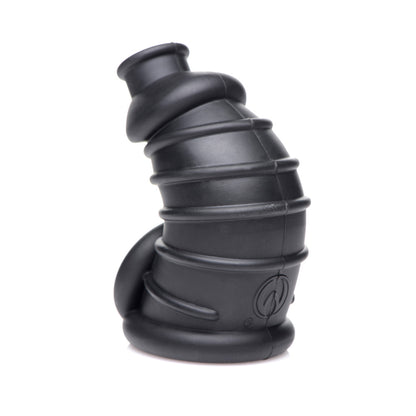 Master Series Dark Chamber Silicone Chastity Cage | 848518043528 | Available at EroticWarehouse.com