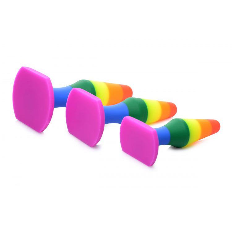 Frisky Rainbow Silicone Anal Trainer Set | 848518043900 | Available at EroticWarehouse.com